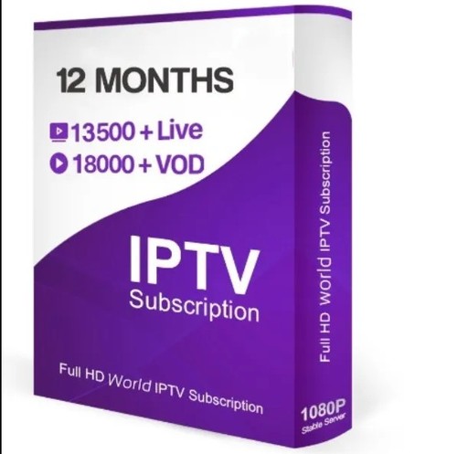 Product picture IPTV  subscription 12 month ,with warranty